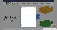 Desktop Screenshot of cajonplast.com